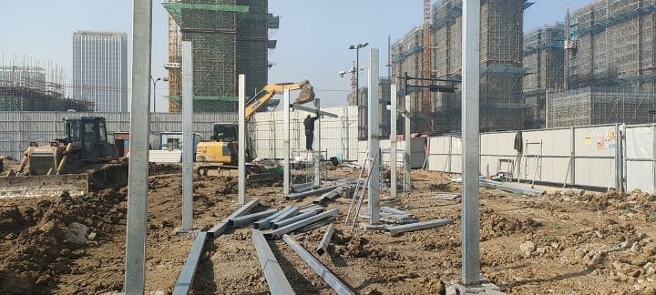 项目公司：铝合金廊架现场安装-长丰碧桂园项目