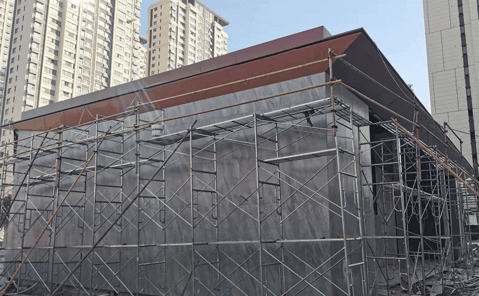 氟碳喷涂铝单板幕墙吊顶-长丰碧桂园项目