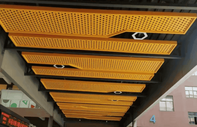 商场户外冲孔铝单板吊顶