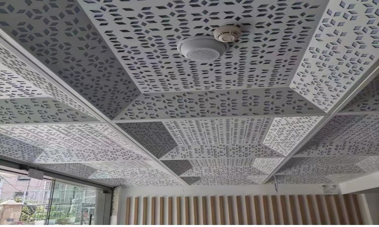 安徽铝单板生产厂家定制合肥银河公园酒店雕花铝单板外墙吊顶案例