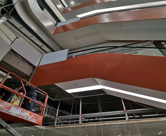 项目公司：浙江铝单板厂家宁波商场室内外氟碳铝单板幕墙吊顶案例